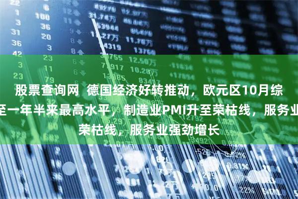 股票查询网  德国经济好转推动，欧元区10月综合PMI升至一年半来最高水平，制造业PMI升至荣枯线，服务业强劲增长